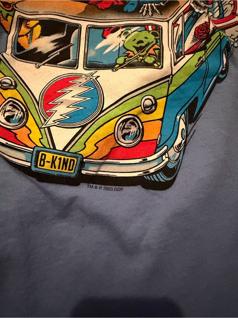 The Grateful Dead Summer Tour 2023 Band Liquid blue T Shirt Mens Size XL - Picture 2 of 7